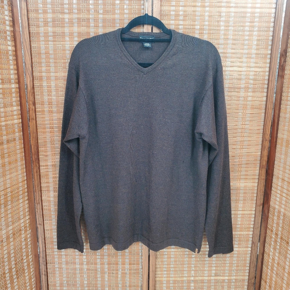 ♡ Banana Republic Merino Wool V-Neck Long Sleeve Sweater Size Large *Flawed*
